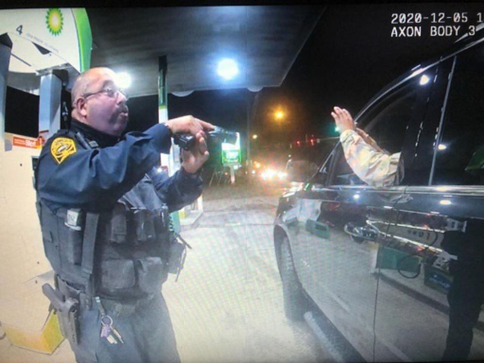 One of the officers who stopped Lt. Nazario was fired