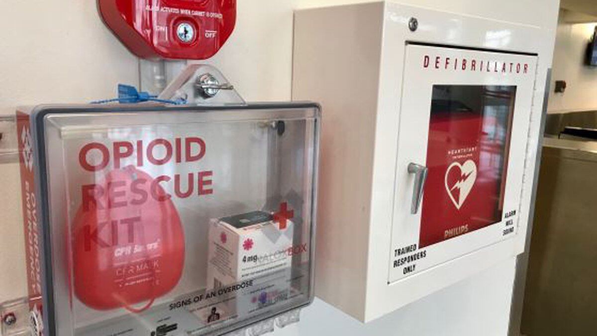 NaloxBox units containing Narcan nasal spray have been installed in Akron-Canton Airport.