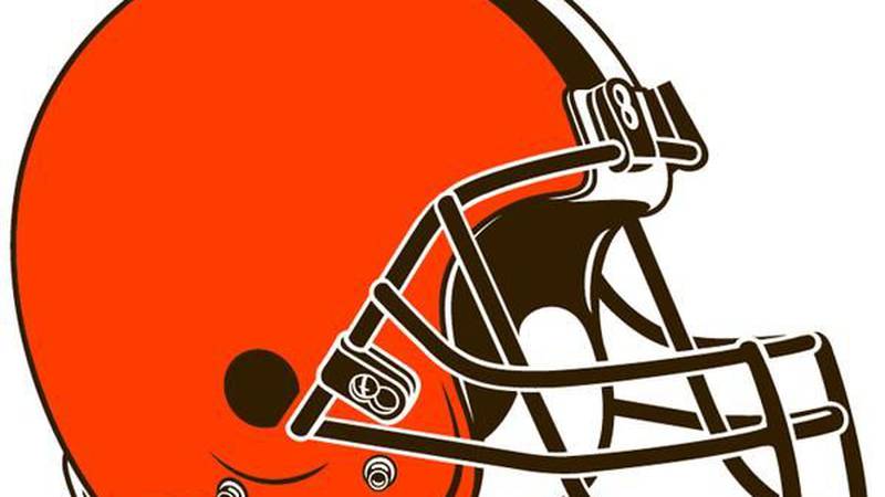 The helmets now feature a vibrant orange tint and brown facemasks. (Source: Cleveland Browns)