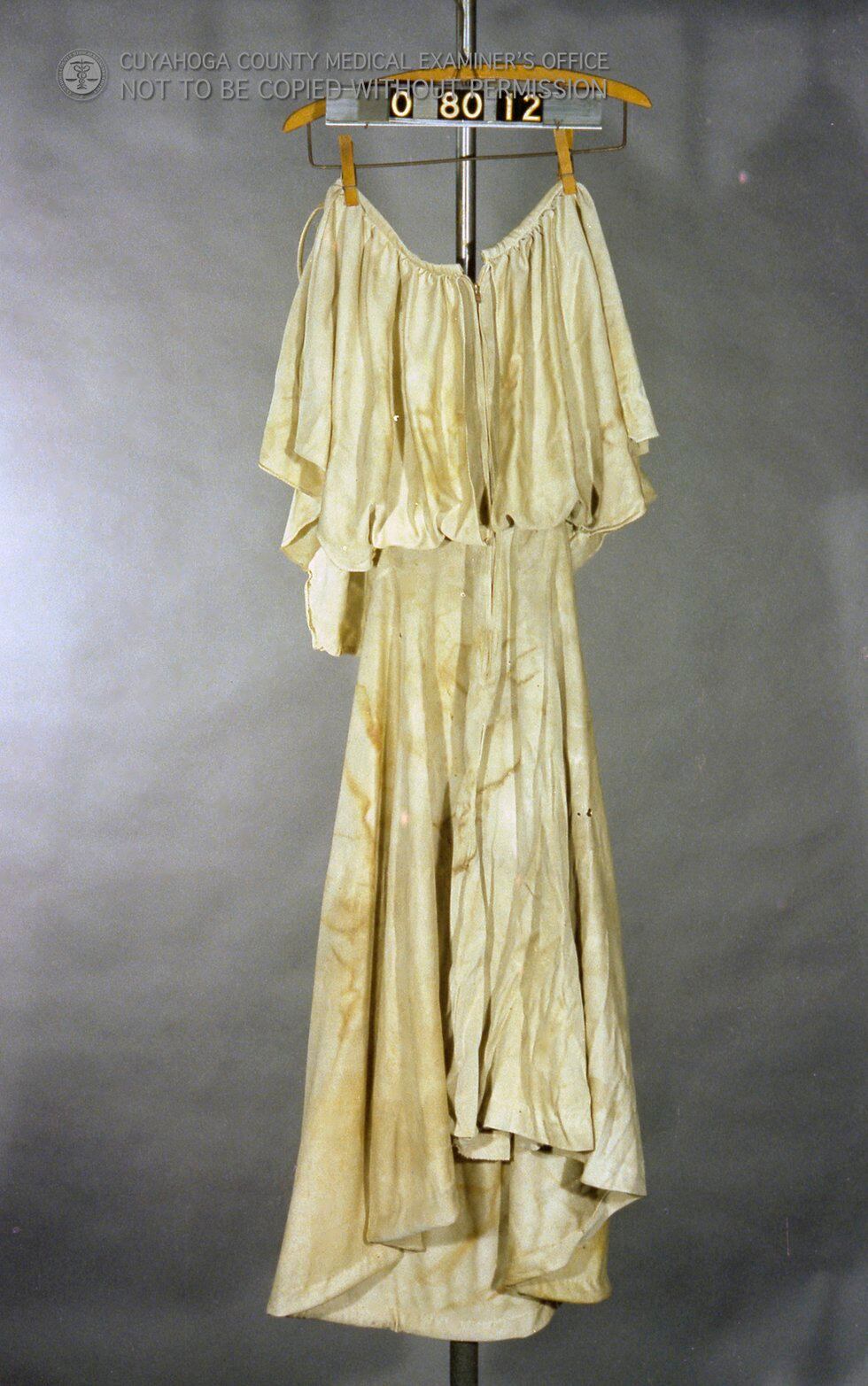 This is the dress worn by Jane Doe, who's body washed up on a beach in Sandusky on March 30,...