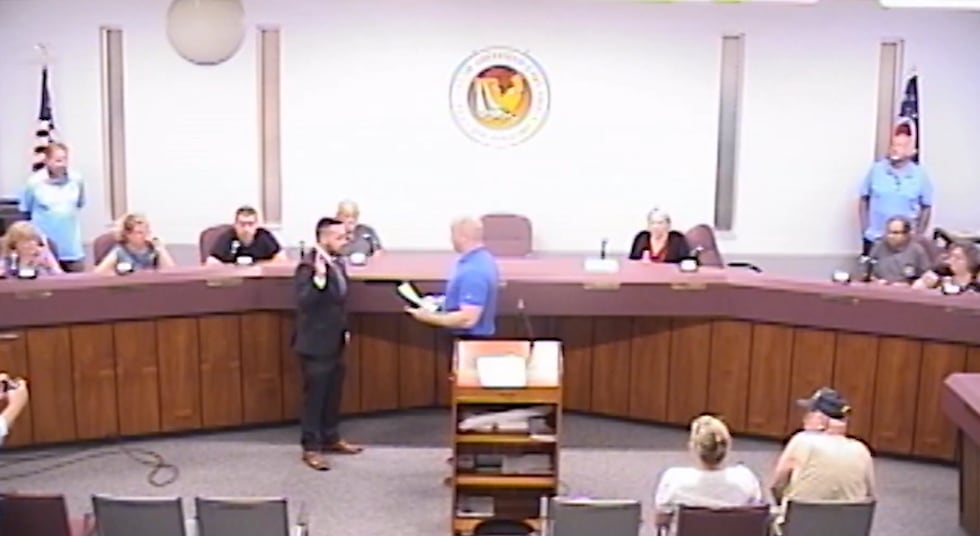 Ofc. Elliot Palmer sworn in to Sheffield Lake Police Department